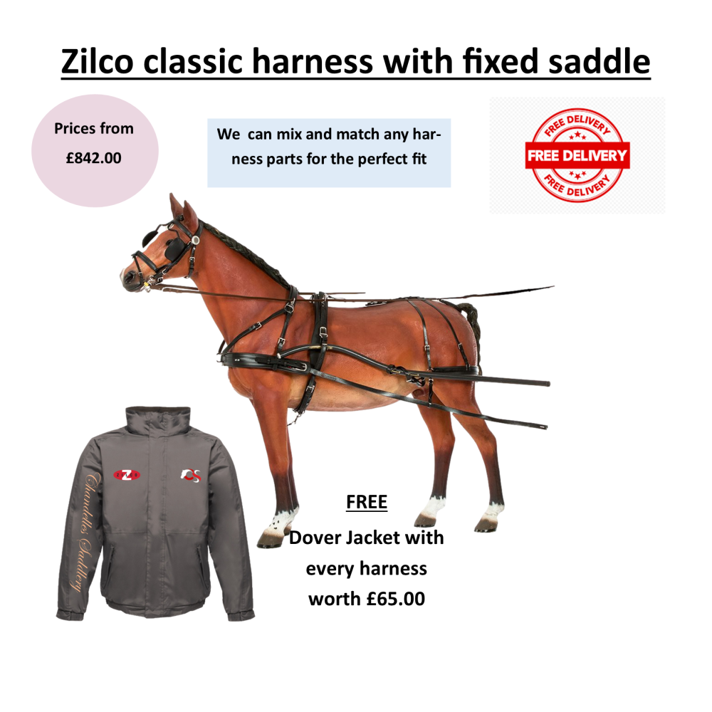 Zilco Harness Waffle Saddle Pad Liner Wide Fit Two Sizes Black Carriage Driving 