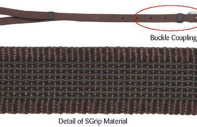 Zilco S-Grip Single Reins Black/Brown 