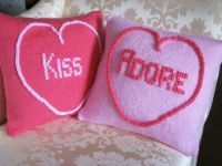 Cushion Covers Pattern - Love Hearts (Kiss & Adore)