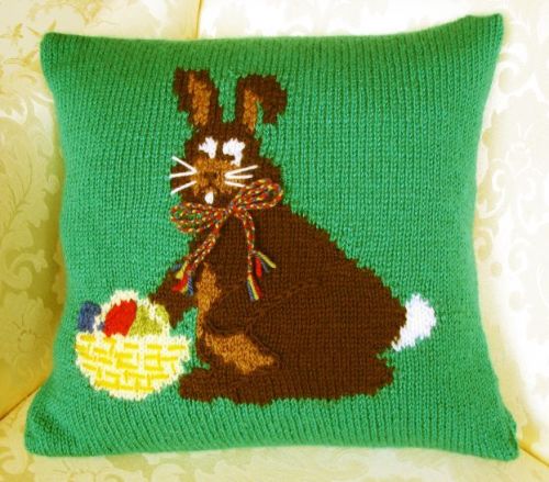 Seasonal Cushion Cover Easter Pattern - Easter Bunny