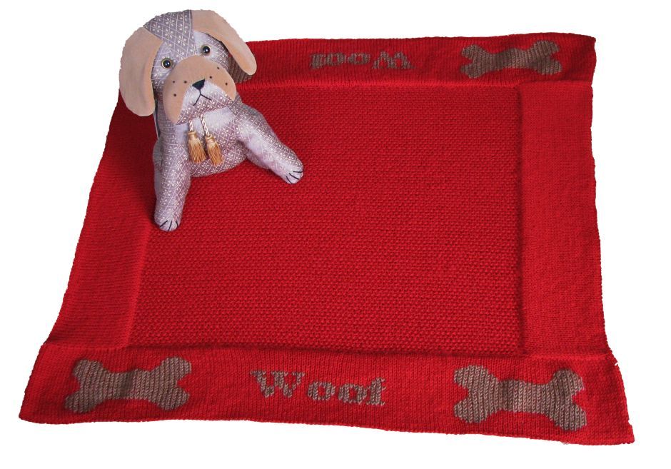Pet Blanket Pattern - Woof