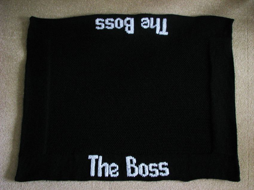Pattern Collection - Pet Blanket - The Boss
