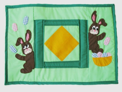 Quilted Placemats (Pack of 2) - Easter Bunny