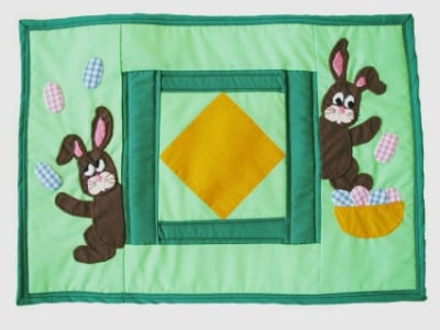 Quilted Placemats (Pack of 2) - Easter Bunny