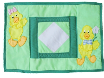 Quilted Placemats (Pack of 2)  - Easter Chicks