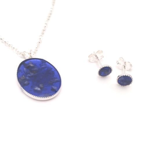Ashes Necklace & earring set