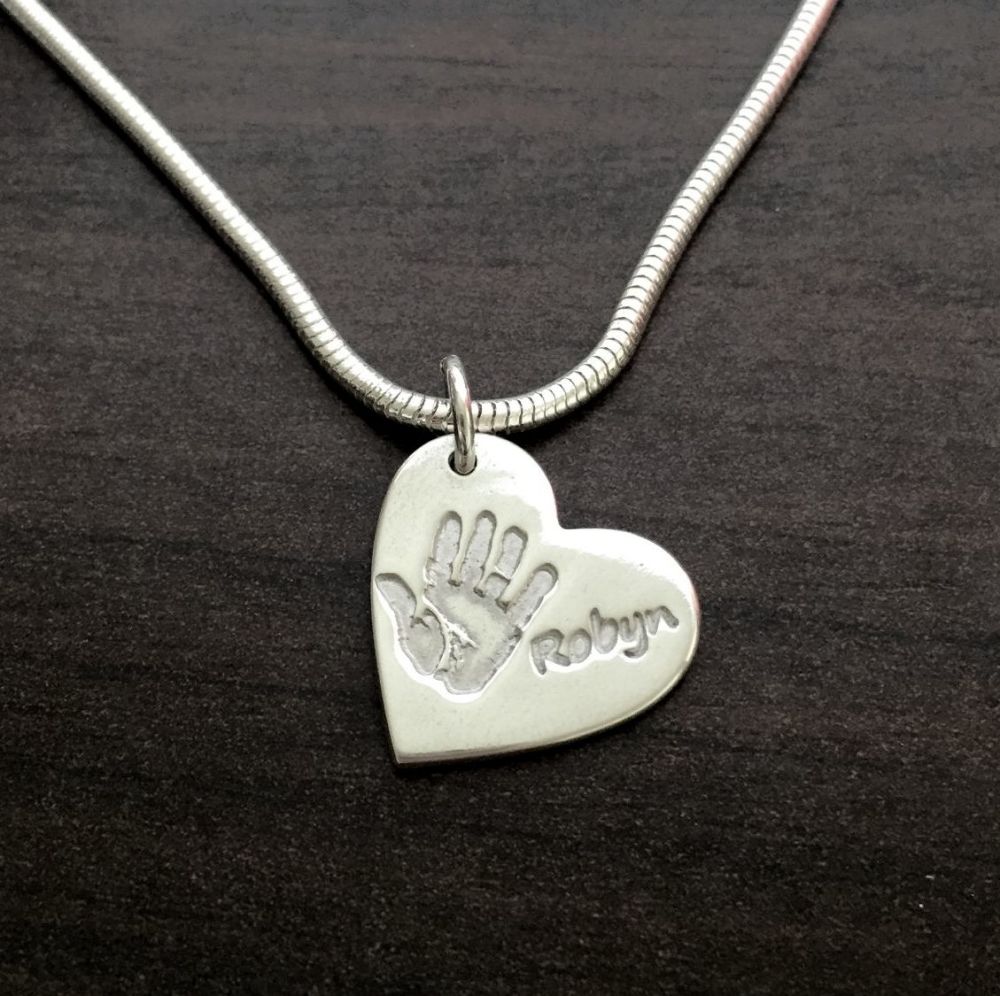 SINGLE PRINT + NAME standard size necklace
