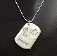 DOUBLE PRINT + NAME on LARGE size necklace