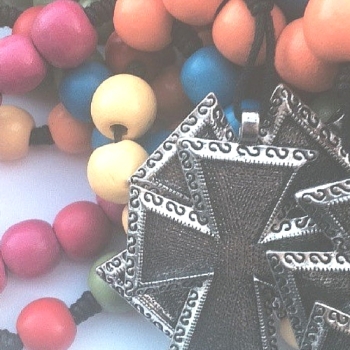 Set of 7 Classroom Rosary Beads with Faith 