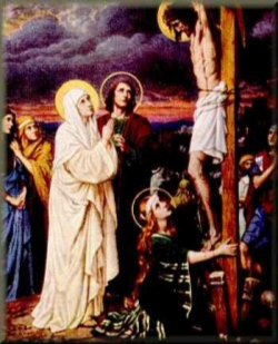 Mary Stands at the Foot of the Cross