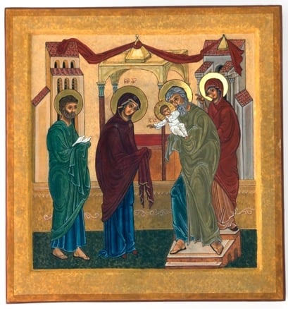 Jesus is Presented in the Temple to the elders 