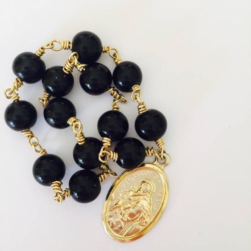 Chaplet of Saint Anthony - Black Onyx