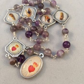 Chaplet of the Five Wounds - Amethyst