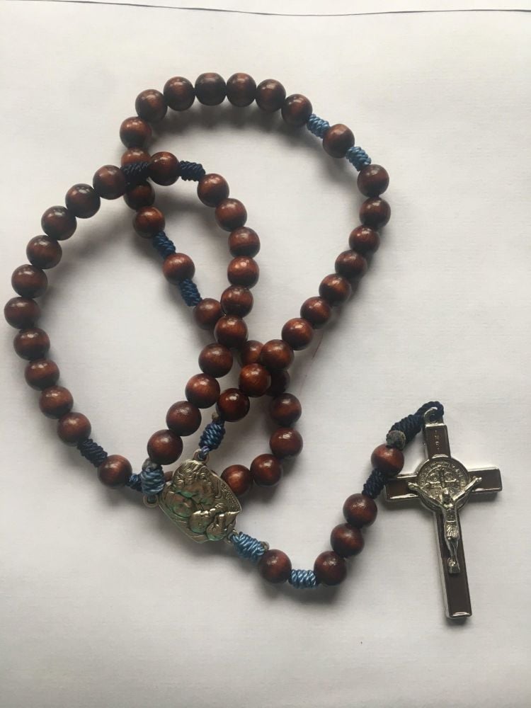 Saint Benedict and Holy Family Rosary Beads
