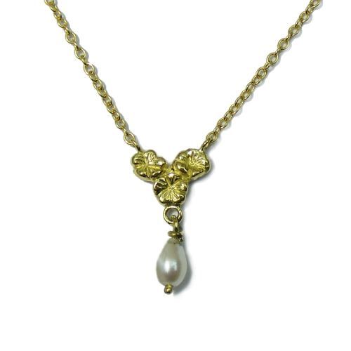 Gold Sakura Necklace