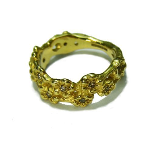 Gold Sakura Ring