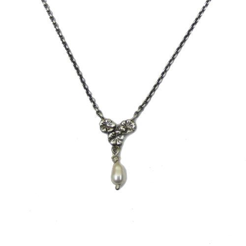 Silver Sakura Necklace