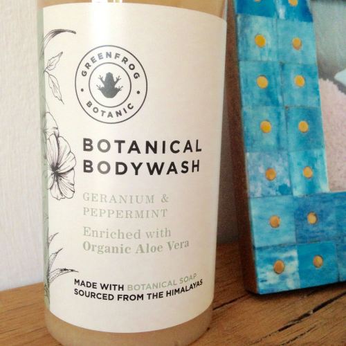greenfrog botanical natural body wash review - geranium peppermint