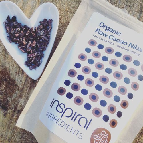 inspiral cacao nibs review - energy balls superfood recipe - lylia rose hea