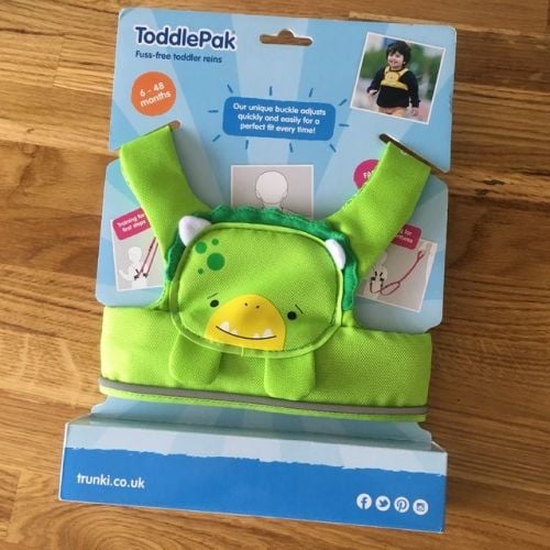 Trunki ToddlePak Review Lylia Rose Blog Dudley Dinosaur Toddler Reins Harne