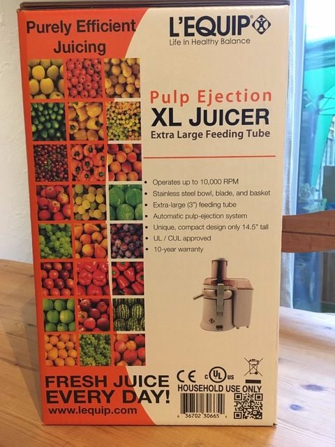 Steamer Trading Blog Review LEquip 215 XL Juicer Lylia Rose food juicing gr