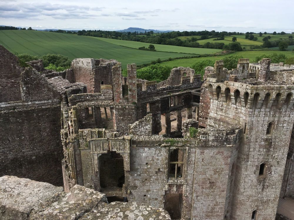 A Kid Free Camping Trip to the Vale of Glamorgan - raglan castle ruin wales