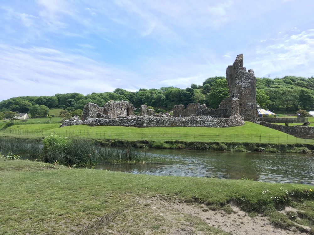 A Kid Free Camping Trip to the Vale of Glamorgan - ogmore castle ruin wales