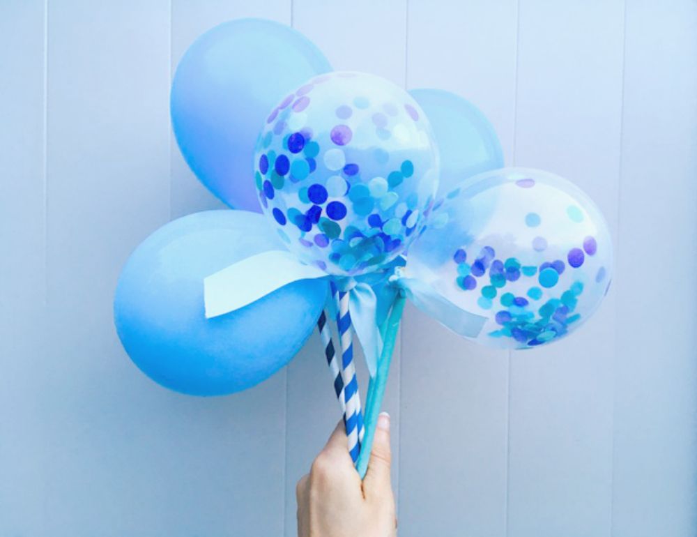 Beautiful Blues Balloon Pops by Poppies for Grace Lemonade Occasions