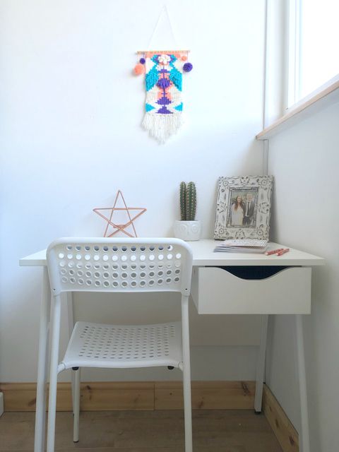 sneak peek at my new bedroom minimal blogging space design with desk from k