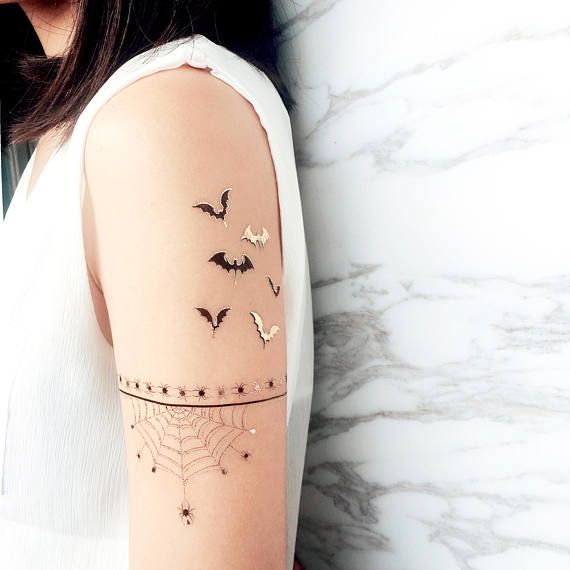 Halloween Costume and D&eacute;cor Inspiration from Etsy temporary tattoos bats co