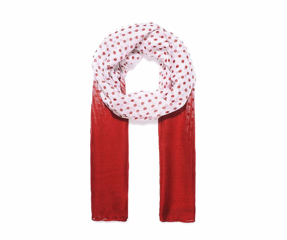 RED DOT Print Oversized Lightweight Fashion Scarf