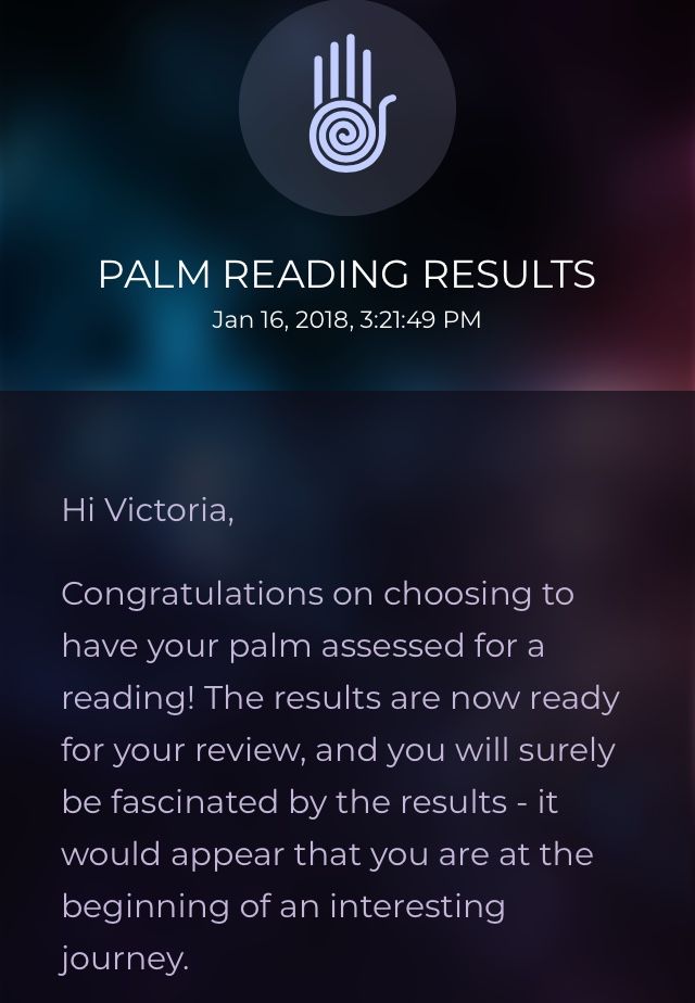 Discover your fate with the PalmistryHD Palm Reading App Results