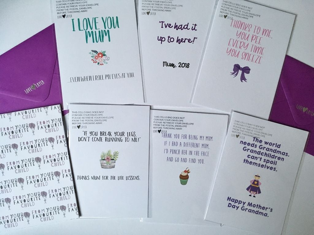 Love Layla Designs Review Alternative Mother&rsquo;s Day Cards and Giveaway