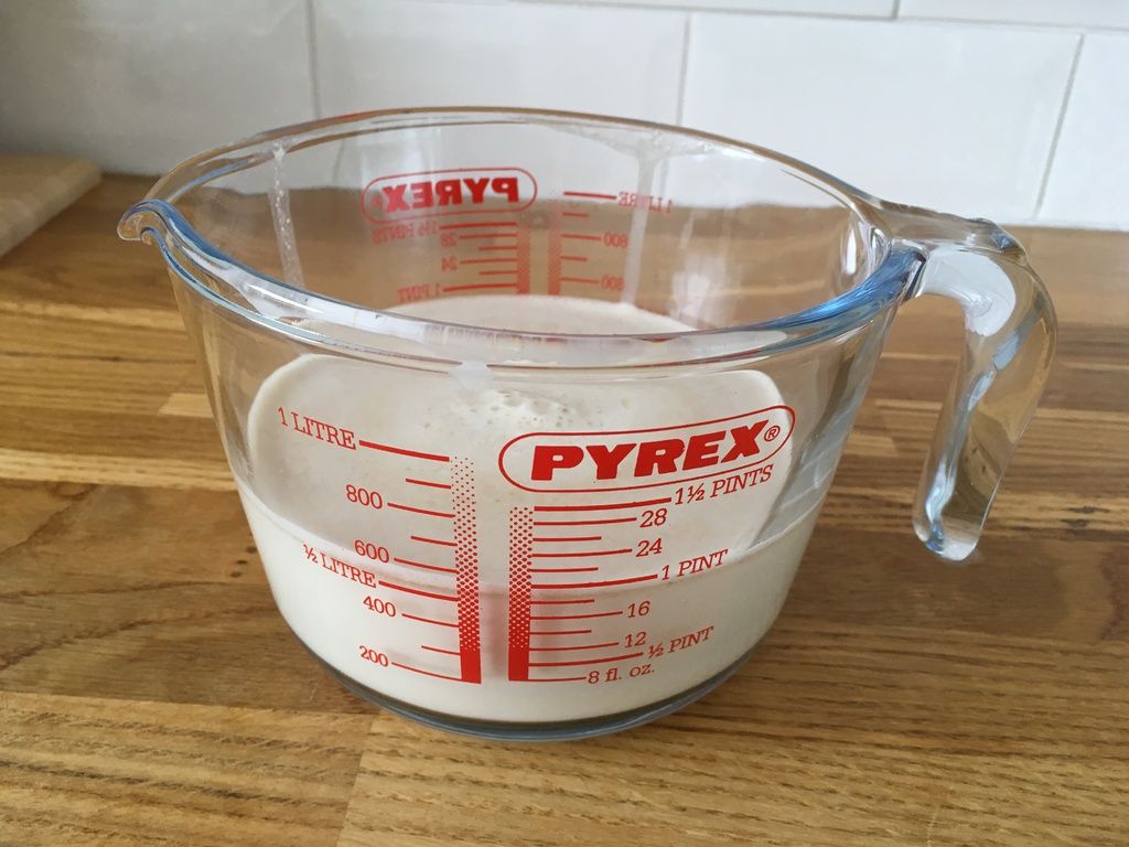 How to save money by making your own oat milk - pyrex jug