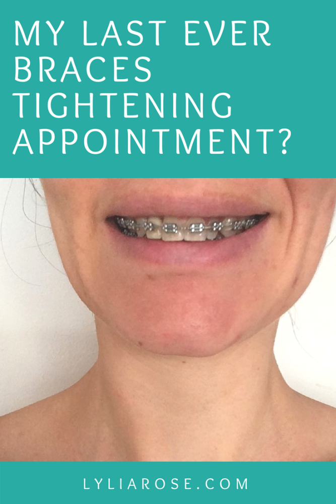 My last ever braces tightening appointment_
