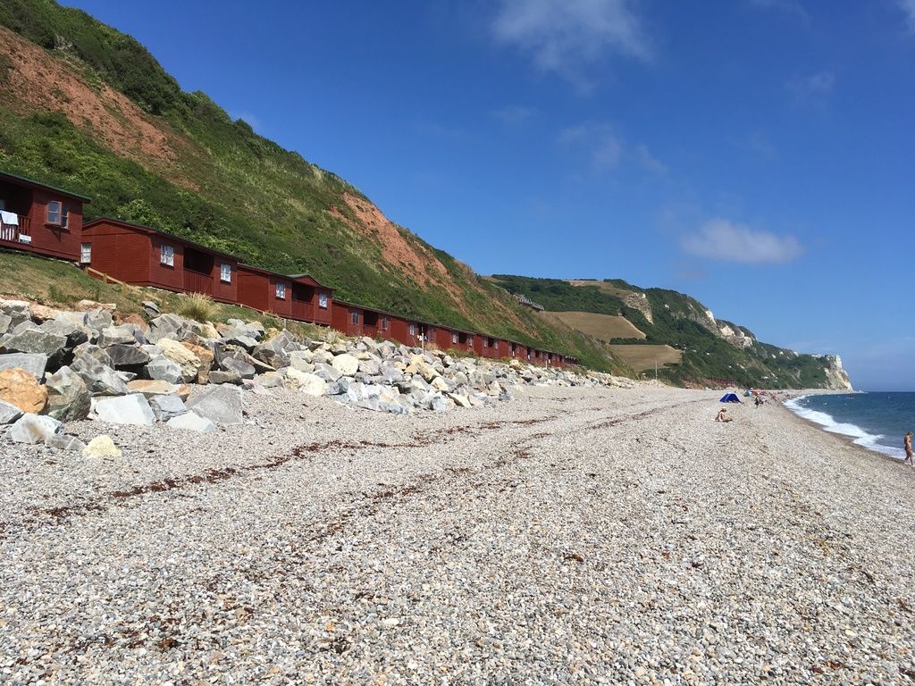 Branscombe Airfield and Campsite review and travel diary - beach huts