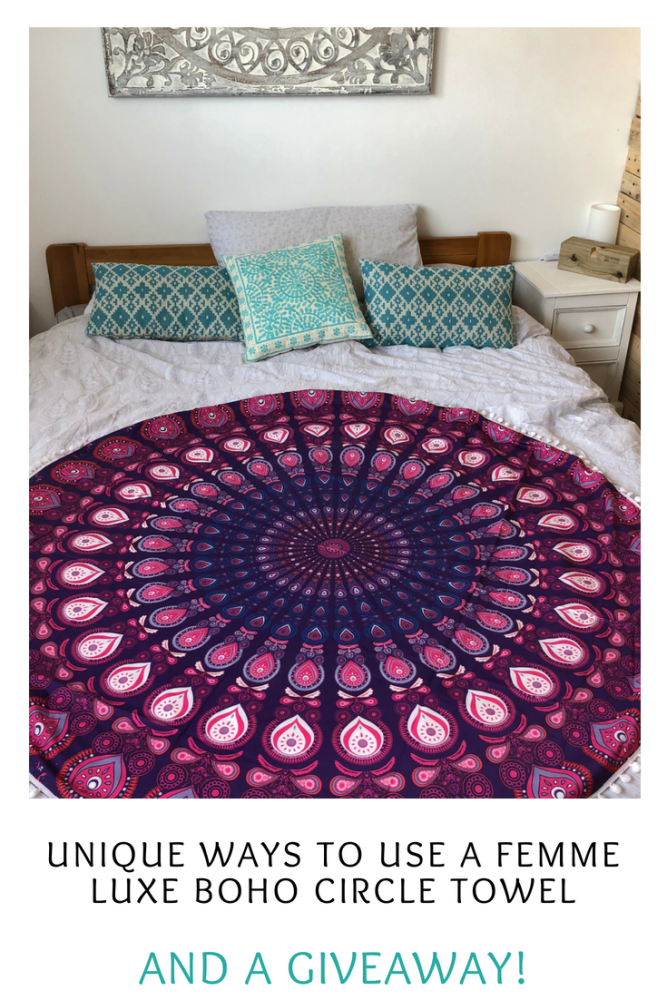 Unique ways to use a Femme Luxe boho circle towel and a giveaway (1)