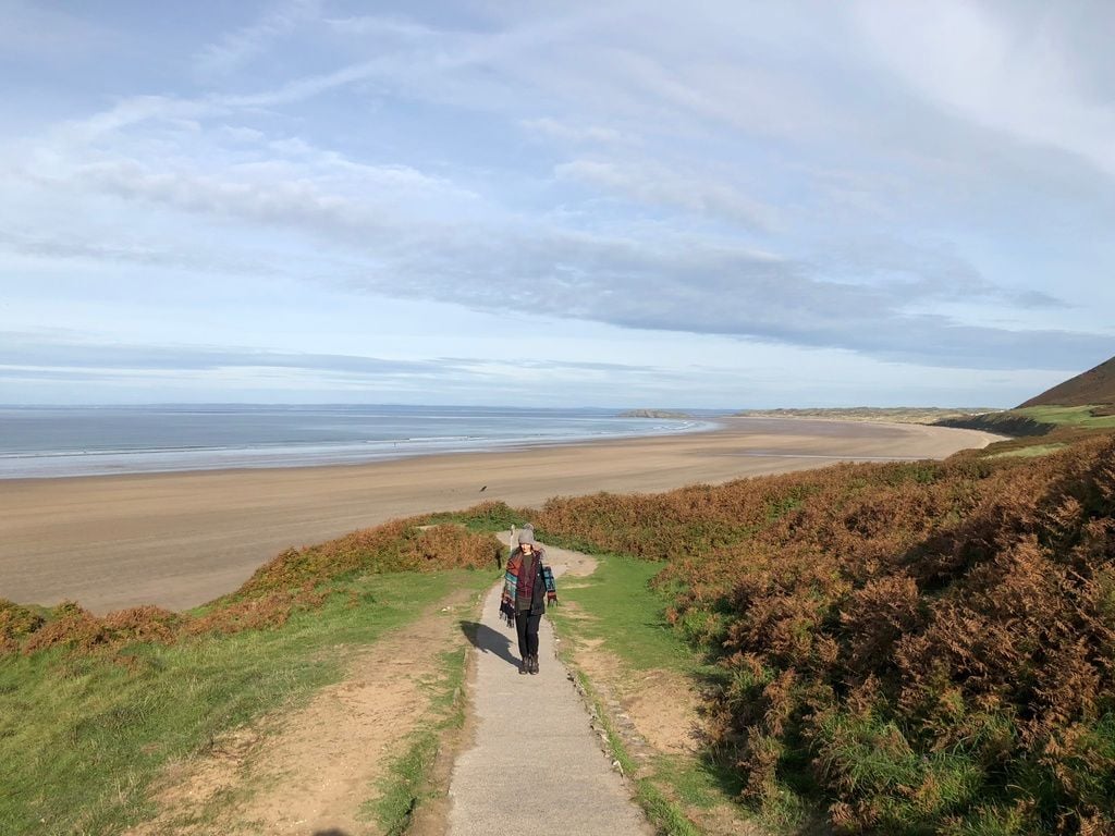 A last minute campervan camping trip to Rhossili Bay, Gower Peninsula, Wale