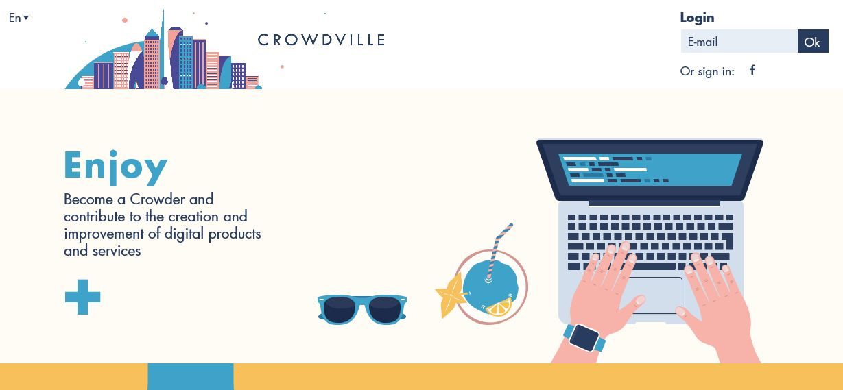 make money at home with crowdville