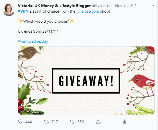 tips to run a successful Twitter giveaway - item of choice