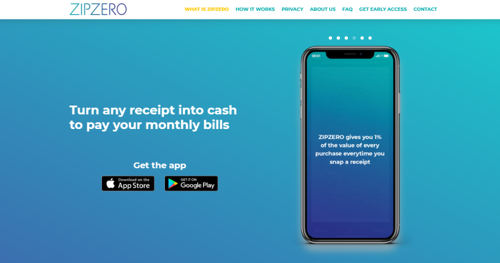 ZIPZERO receipt snapping app review UK save money on bills