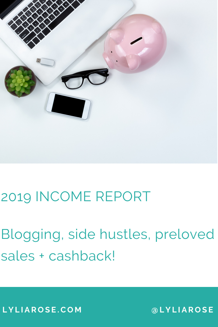Blog + side hustle annual income report. How I made £31,000 from home