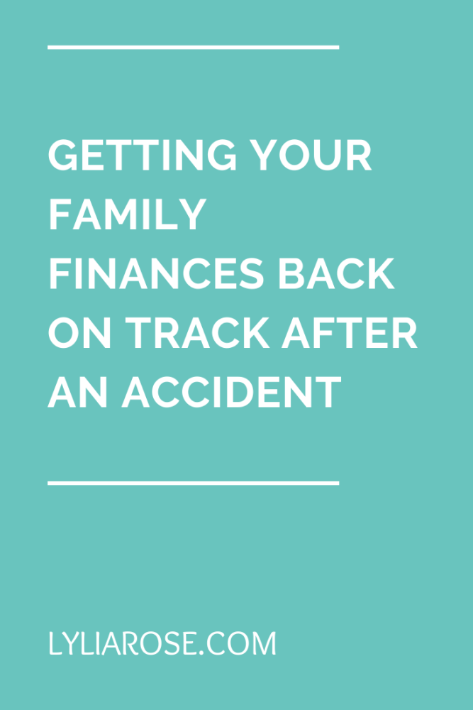 Getting your family finances back on track after an accident