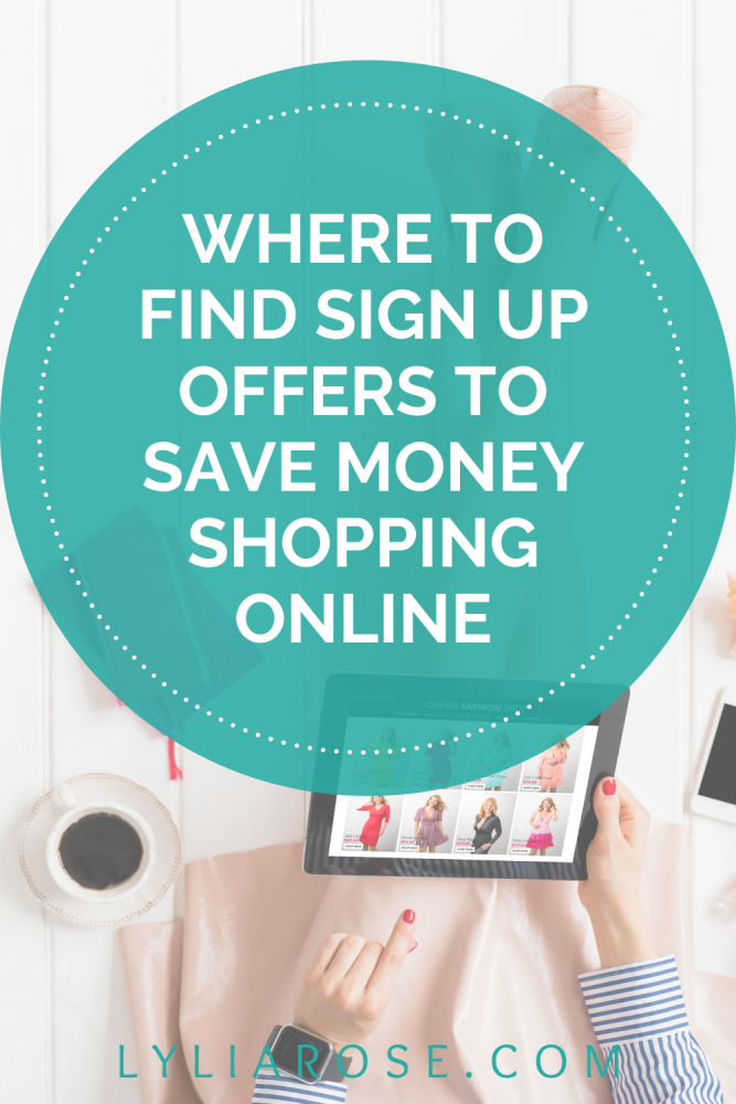 How to find sign up offers + save money shopping online (2)