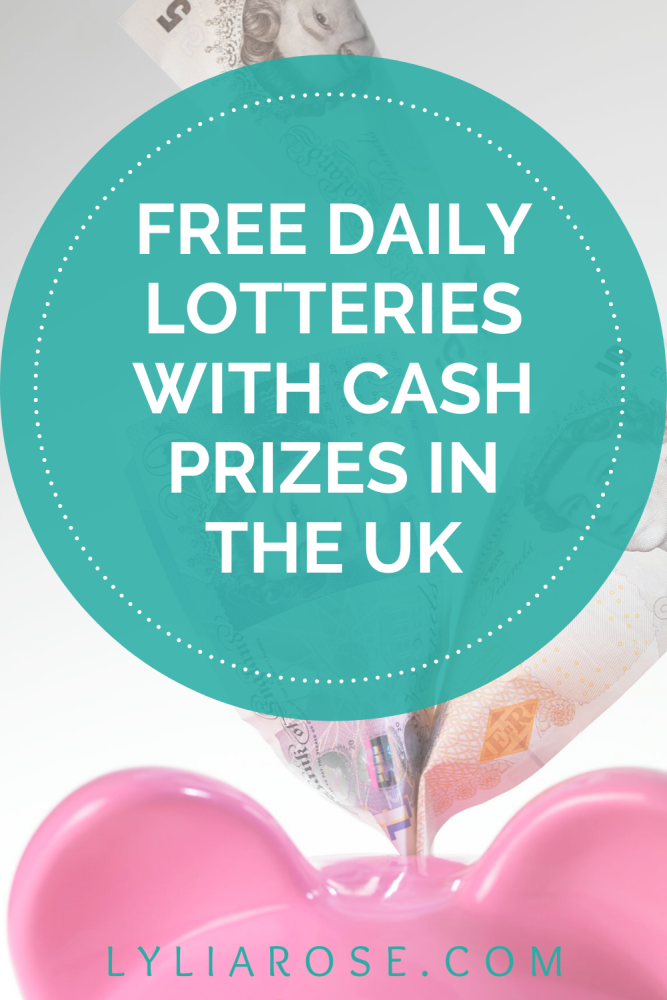 Free daily lotteries with cash prizes in the UK (1)