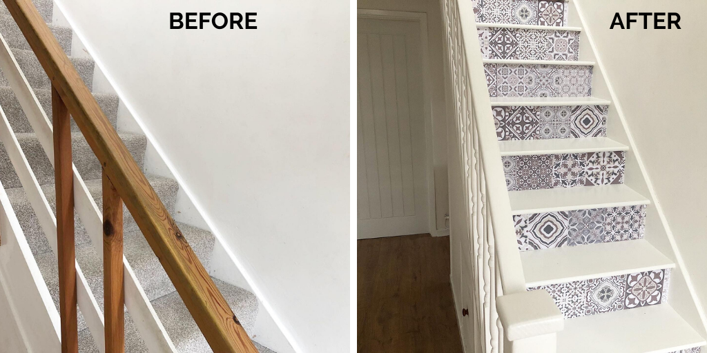 How we updated our entire staircase for under &pound;100 (1)