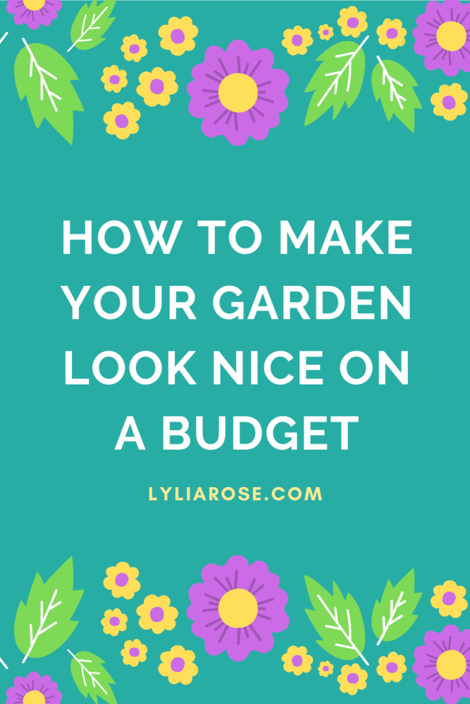 How to make your garden look nice on a budget