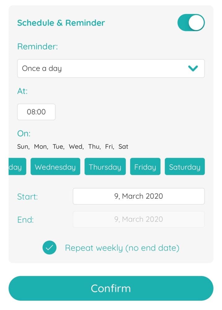 Free pill reminder app