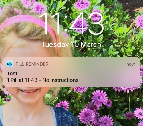 Free pill reminder app - safe and sound