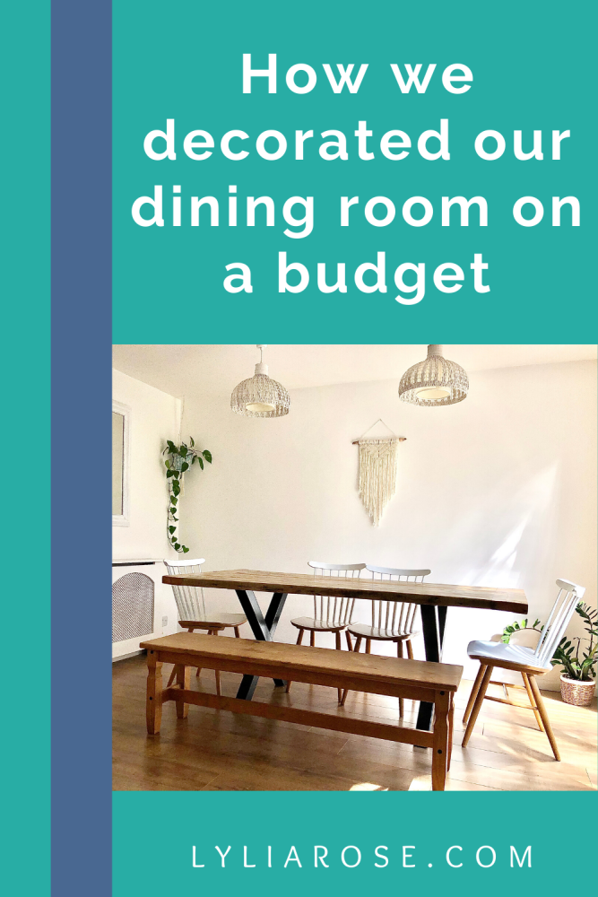 How we decorated our dining room on a budget